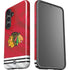 NHL Blackhawks Red Stripes Galaxy S24 Plus Impact Case